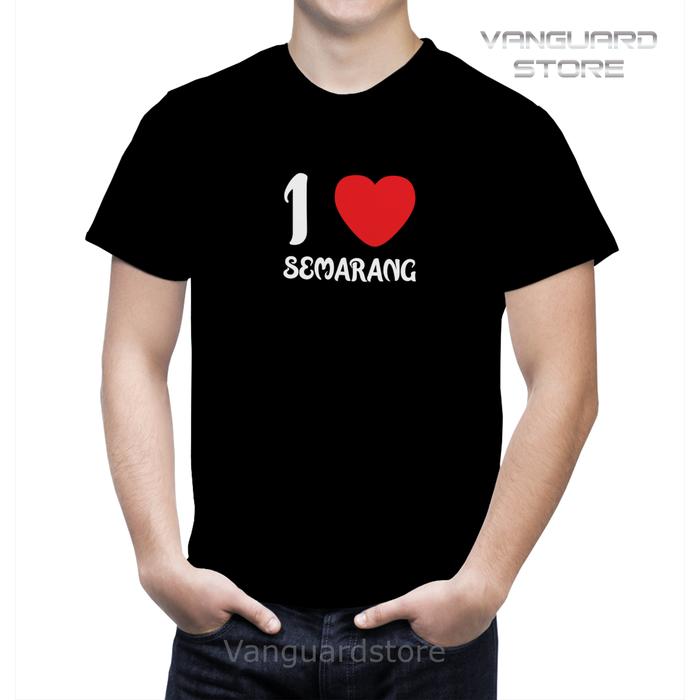 Gambar Kaos Cowok I LOVE SEMARANG Unisex Dewasa 0 - L (23 Warna) - XL dari Vanguard Store undefined Tokopedia