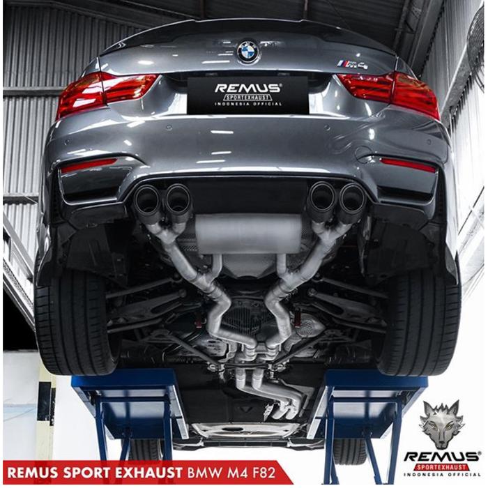 Jual REMUS Exhaust BMW m3/m4 f80/f82 Catbacck system carbon tips ...