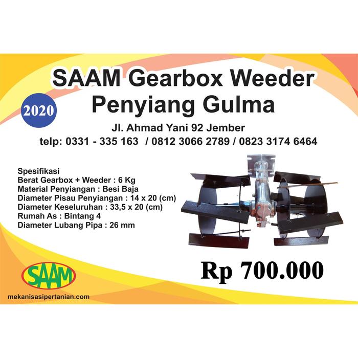 Gambar Gearbox Weeder Penyiang Gulma dari SAAM Toko Pertanian Jember undefined Tokopedia