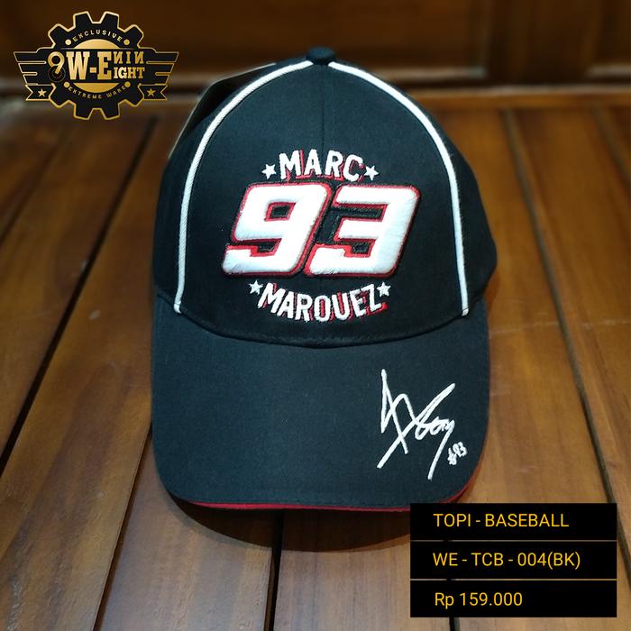 Gambar TOPI BASEBALL MARC MARQUEZ 93 - WE-TCB-004BK dari W98_XTREMEWARE undefined Tokopedia