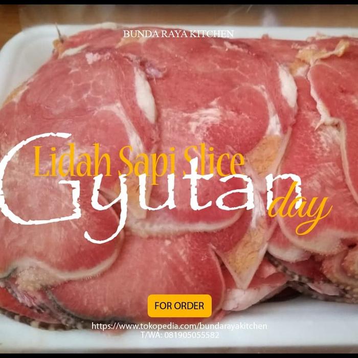 Gambar Daging Lidah Sapi Slice / Tongue Sliced / Gyutan 250gr dari Bunda Raya Kitchenn undefined Tokopedia