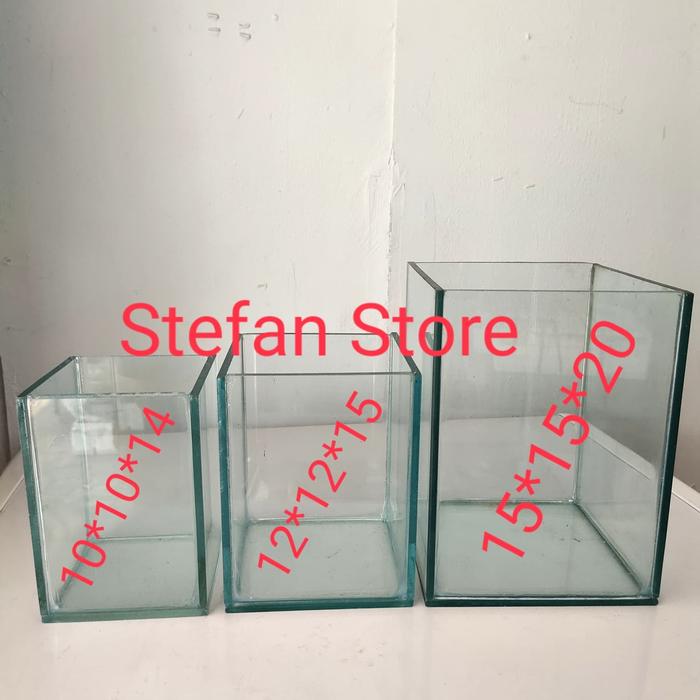 Gambar (GOJEK GRAB) Soliter Cupang / Aquarium Cupang 10x10x14 cm dari Stefan Store Depok undefined Tokopedia