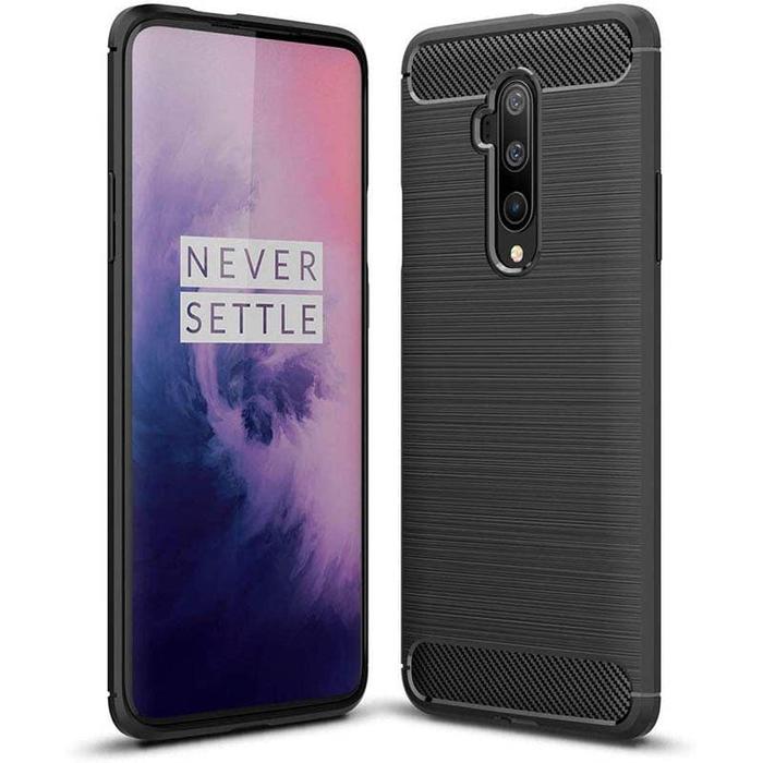 Promo Armor Carbon TPU Case OnePlus 7T Pro Casing Black Soft