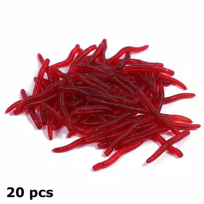 Gambar Umpan Pancing Cacing Tiruan / Soft Lure dari Kiosduaribu24 undefined Tokopedia