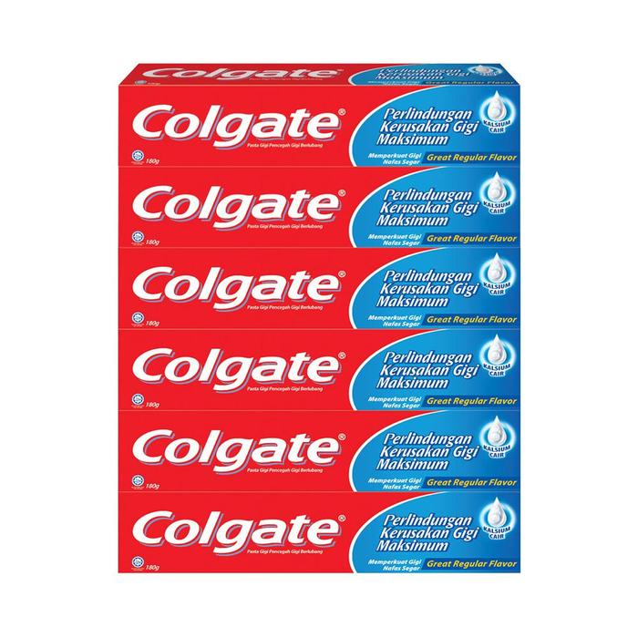 Gambar Colgate Great Regular Flavour 180 g - Multipacks 6 dari Farmaku undefined Tokopedia