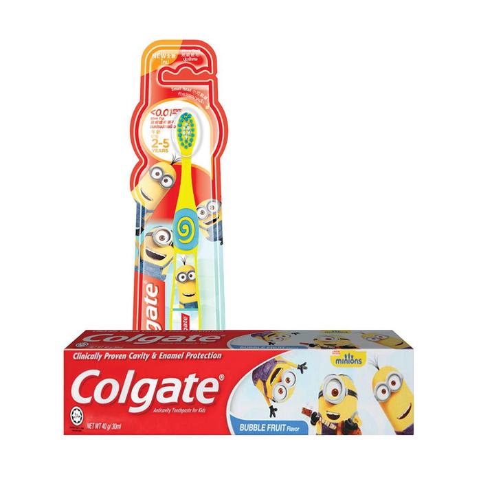 Gambar Colgate Toothpaste Minion 40 g + Colgate Toothbrush Minion Stage 1 1'S dari Farmaku undefined Tokopedia