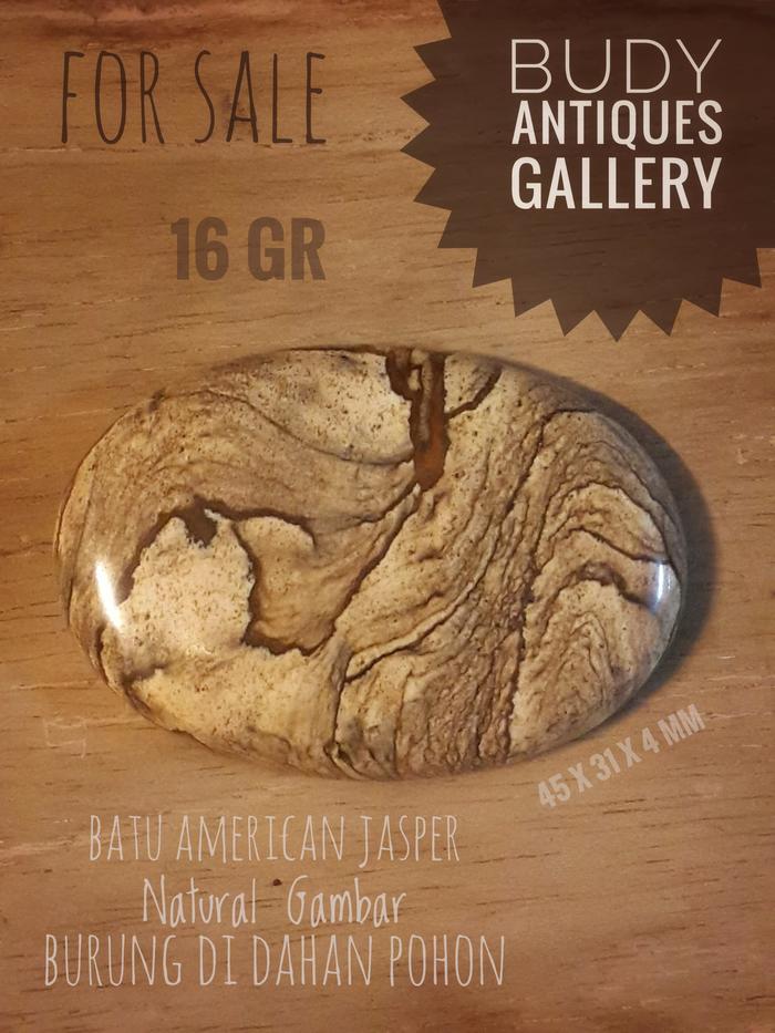 Gambar Batu American Jasper Natural Gambar Burung Di Dahan Pohon dari Budy Antiques Gallery undefined Tokopedia