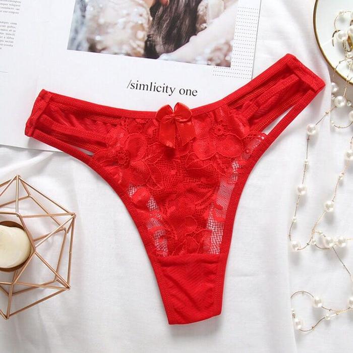 Gambar LINGERIE PANTY UNDERWEAR G-STRING#3024 - Merah dari MILLENNIAL ZONE undefined Tokopedia