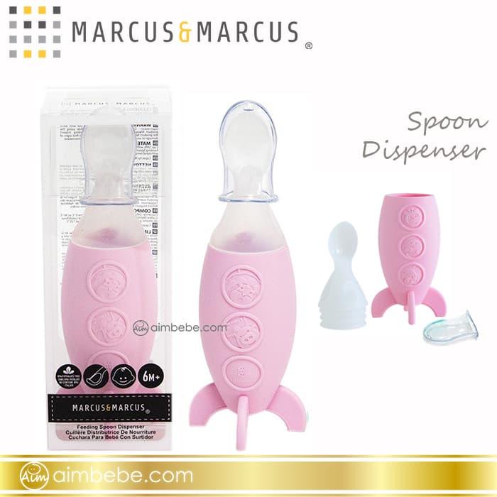 Gambar marcus and marcus Feeding spoon dispenser pink with lid dari aimbabystore undefined Tokopedia