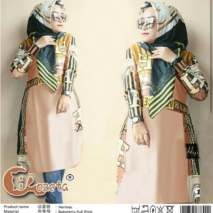 Jual hermes dress mocca - Beige - Kota 