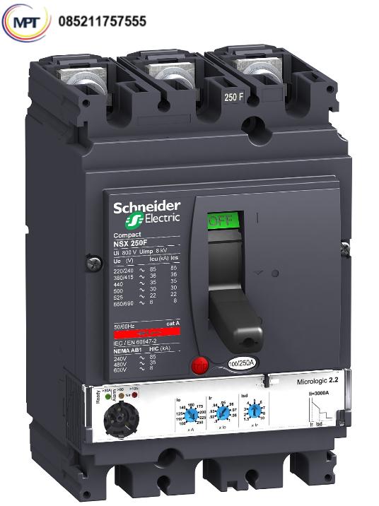 Jual MCCB Circuit Breaker Compact NSX250F - Micrologic 2.2 - 250 ...