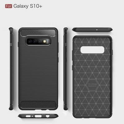 Jual Samsung Galaxy S10 Plus S10+ Soft Case Rugged Carbon Slim