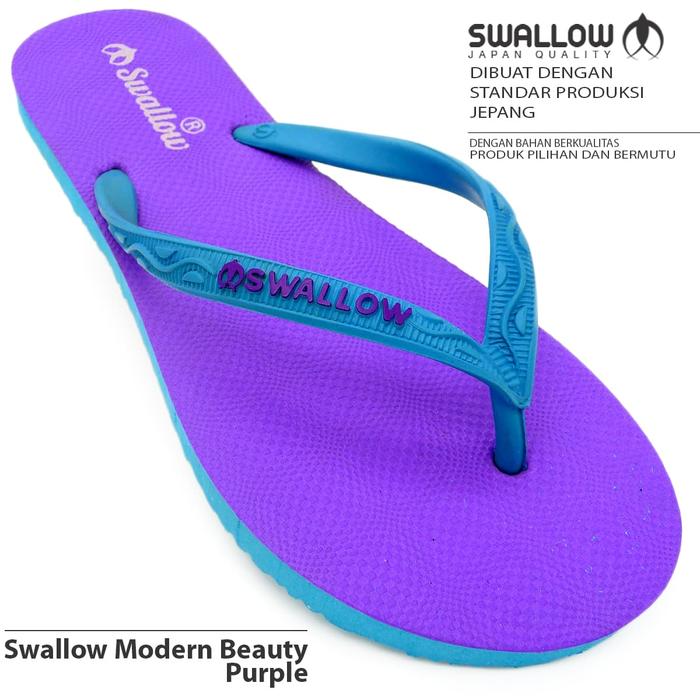 Gambar Sandal Jepit Swallow Beauty Modern Female [Purple Orchid] - Ungu, 37 dari KATZZ Footwear Outlet Sandal Sepatu brand Indonesia undefined Tokopedia