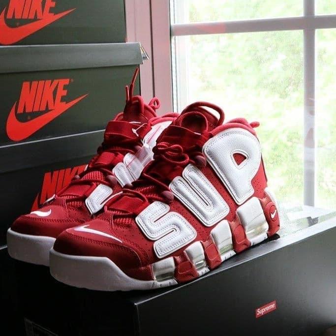 supreme x nike air more uptempo red