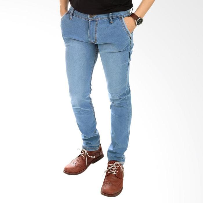 034 Soft Jeans List Thread Celana Pria 