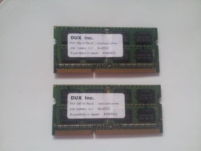 memory laptop soddim Micron Ddr3 4GB (2GBx2Keping) pc8500 ram notebook di  Tisaga Computer Tokopedia