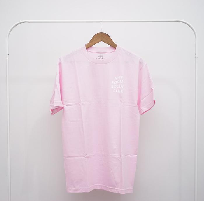 Jual Anti Social Social Club Logo Tee Pink M Kota Surabaya