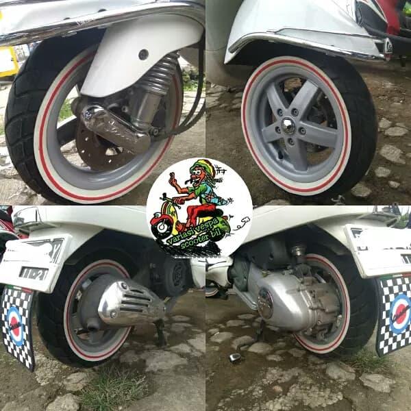 Gambar lis ban lx s lxv list ban 10 11 aksesoris vespa dari haruman store onlineshop undefined Tokopedia