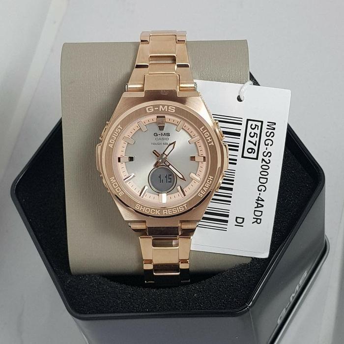 Baby-G MSG-S200DG-4A en roségoud staal