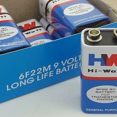 Jual Baterai 9V Battery Petak 9Volt Batre 9 Volt 6F22M Hw Hi Watt - Kota  Medan - Led House | Tokopedia Jual Baterai 9V Battery Petak 9Volt Batre 9 Volt 6F22M Hw Hi Watt - Kota  Medan - Led House | Tokopedia