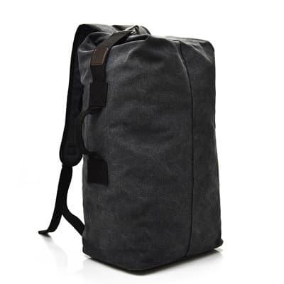 Gambar Tas Backpack Punggung Pria Bahan Kanvas Besar - Tas Outdoor TP01 - Hitam dari Benowo id undefined Tokopedia