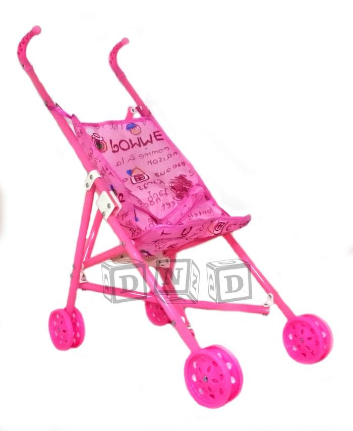Gambar Mainan Anak - Stroller Bayi Dorongan Boneka Kereta Dorong Lipat Pink dari TokoDnD undefined Tokopedia