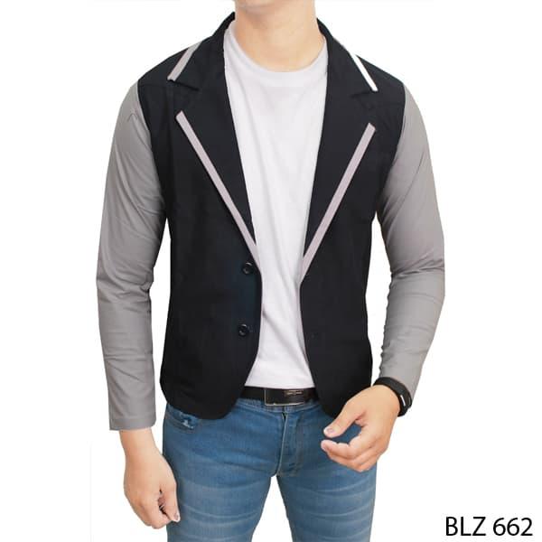 Gambar Baju Semi Jas Casual Pria BLZ 662 - Hitam dari Gudang Fashion Id undefined Tokopedia