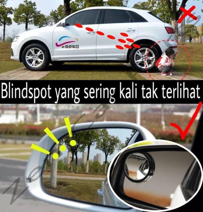 Gambar KACA SPION MINI CEMBUNG TAMBAHAN SPION WIDE ANGLE BLINDSPOT MIRROR dari Fifa Store Bekasii undefined Tokopedia