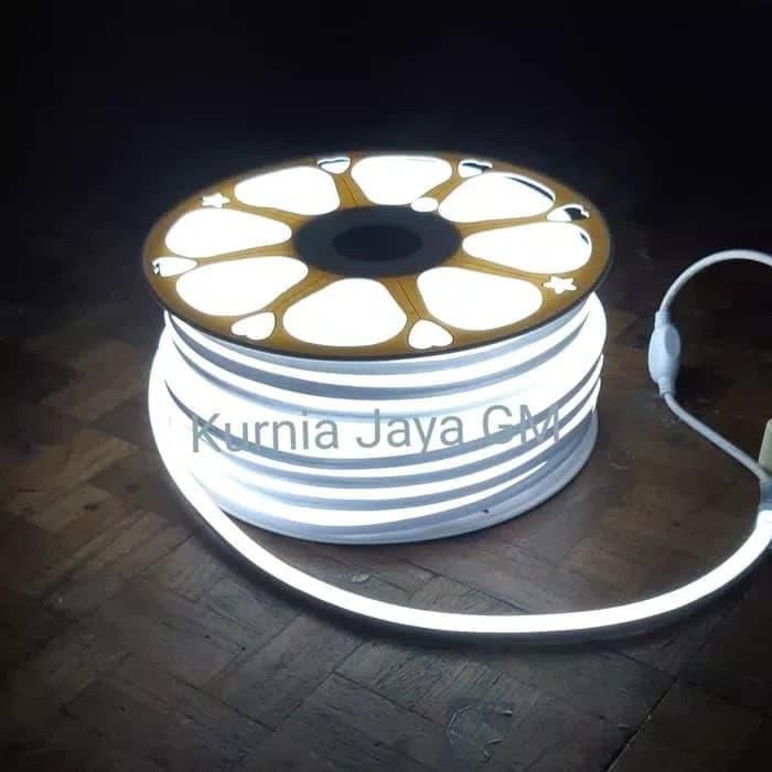 Gambar Neon Flex LED DC 12Volt / Led Selang Susu/ Selang Flexible 50meter - Putih dari Kurnia Jaya GM undefined Tokopedia