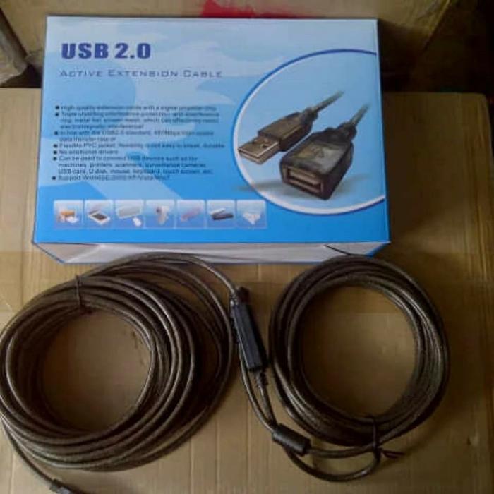 Gambar CABLE USB EXTENTION 15mtr AKTIF dari electron komp Kota Surabaya Tokopedia