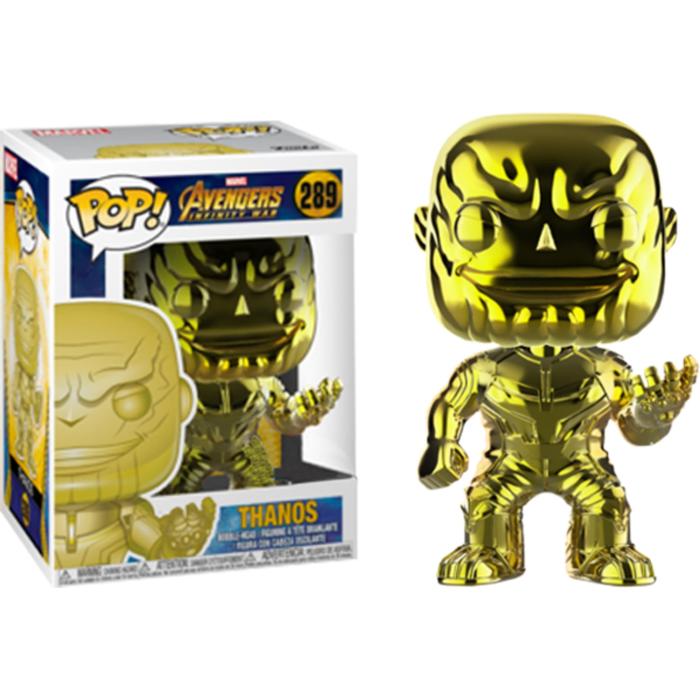Pop Marvel Avengers Infinity War Chrome Thanos Funko Pop Ready
