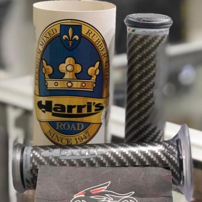 Gambar Handle Grip Harris Karet Carbon dari KL93 Garage Kota Bandung Tokopedia