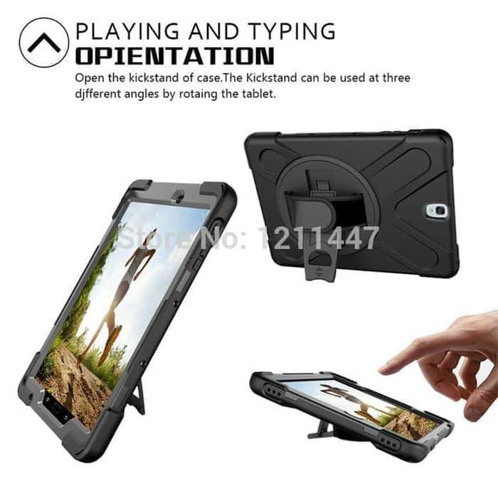 Samsung Tab S2 80 Sm-t719y T715y Strap Holder Case Casing Cover Armor
