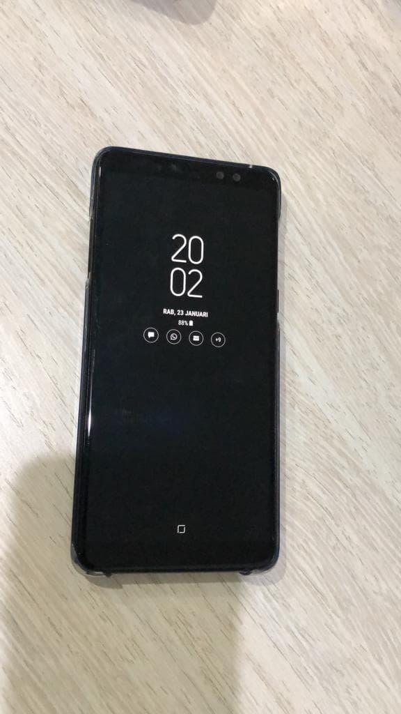 Gambar SAMSUNG A8+ (SECOND/BEKAS, BARU BERAPA BULAN PEMAKAIAN, HARGA NEGO) - Hitam dari MM 29 undefined Tokopedia