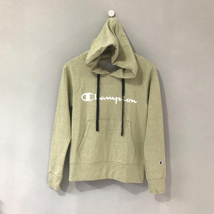 green hoodie champion