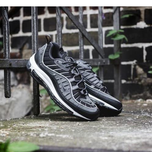 Jual NIKE AIRMAX 98 BLACK GREY - Kota 