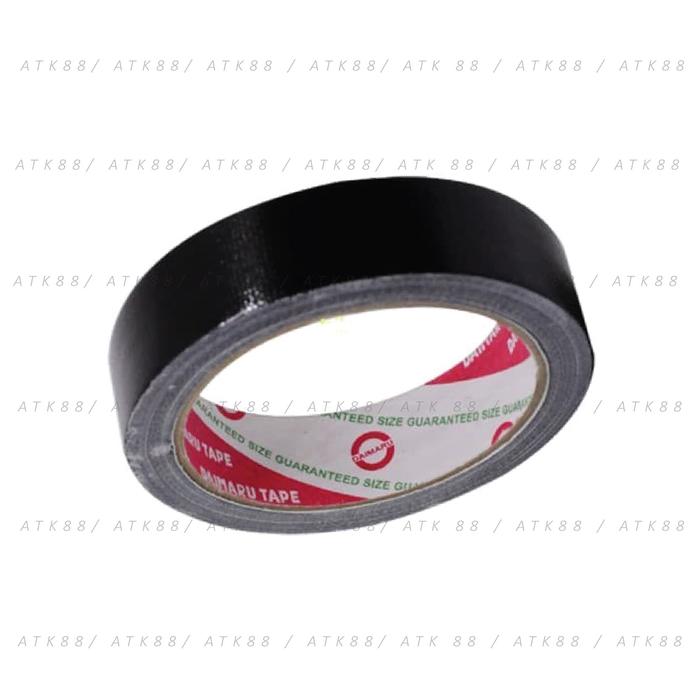 Gambar Lakban Hitam Kain Daimaru 1 inch / 24 mm x 12 m dari Pusat Grosir ATK 88 undefined Tokopedia