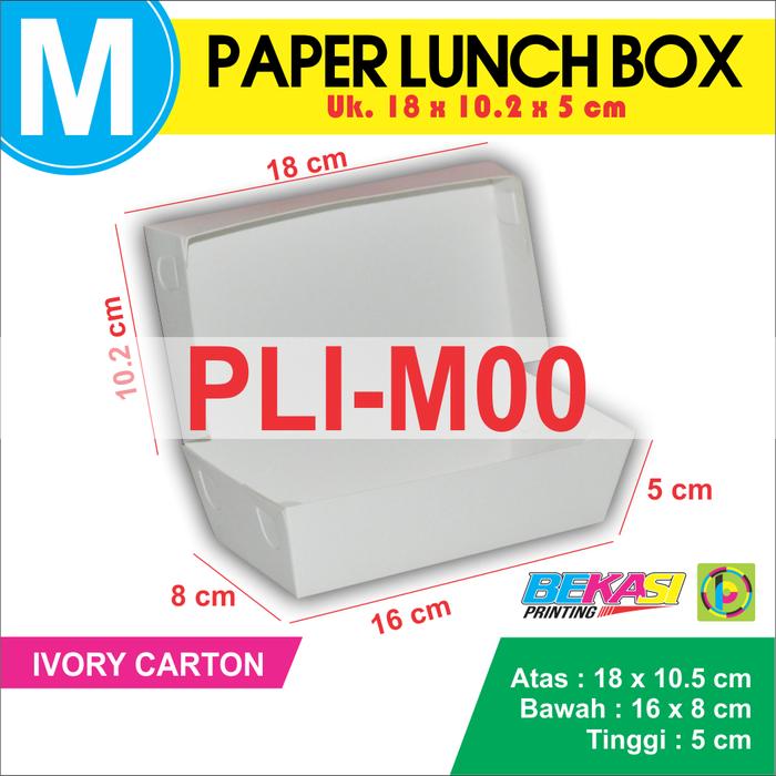 Gambar Order Sampel Paper Lunch Box / Dus Makanan Autolock / Take Away - PLIMOO dari Bekasi Printing Utama undefined Tokopedia