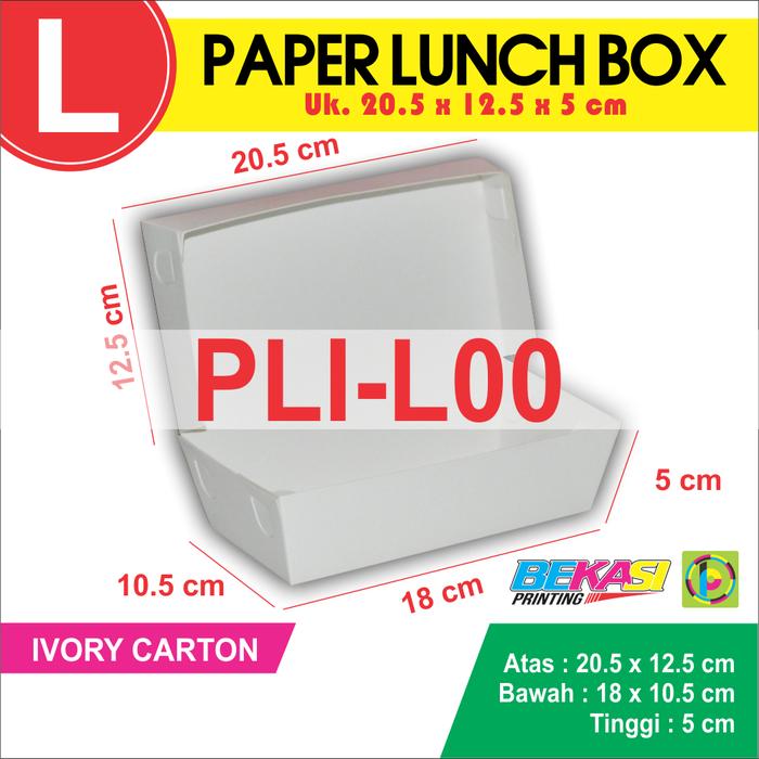 Gambar Order Sampel Paper Lunch Box / Dus Makanan Autolock / Take Away - PLILOO dari Bekasi Printing Utama undefined Tokopedia