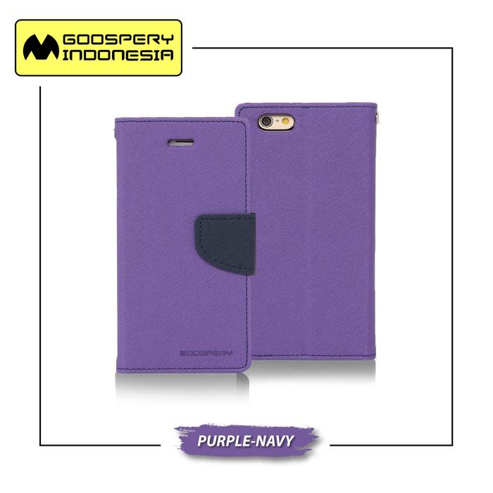 Gambar GOOSPERY iPhone 7 Plus Fancy Diary Case - Purple-Navy dari Goospery Indonesia undefined Tokopedia