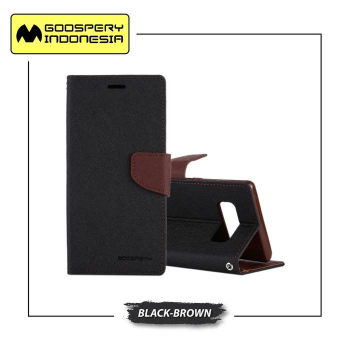 Gambar GOOSPERY Samsung Galaxy A8 Plus 2018 A730 Fancy Diary Case - Black Brown dari Goospery Indonesia undefined Tokopedia