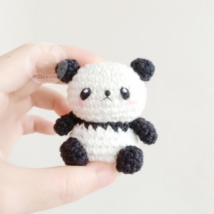 Gambar Boneka rajut amigurumi mini panda dari Pigibuni undefined Tokopedia