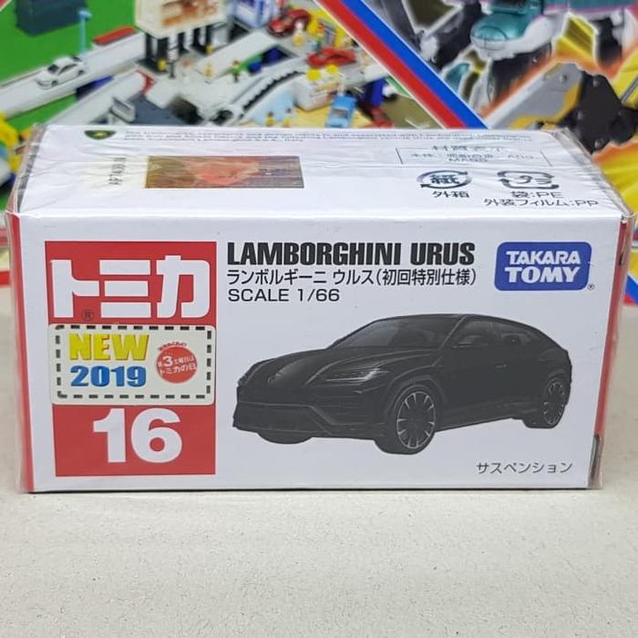 Jual Tomica No 16 Lamborghini Urus Black Limited First Edition