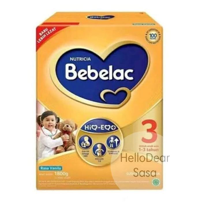 Gambar BebeLac 3 Vanilla Susu Formula 1-3 Tahun 1.800gr dari Tanaya Oke Shop undefined Tokopedia