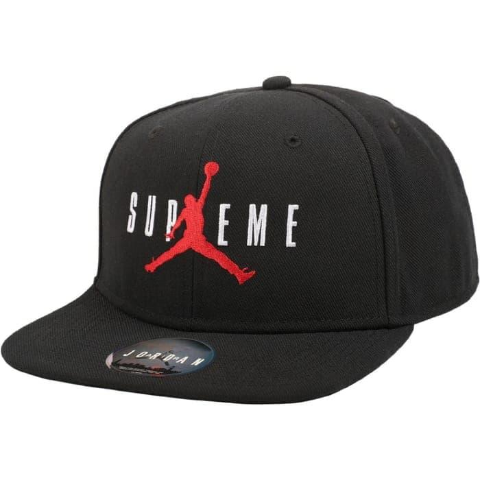 Supreme Jordan 6 Panel Hat Black