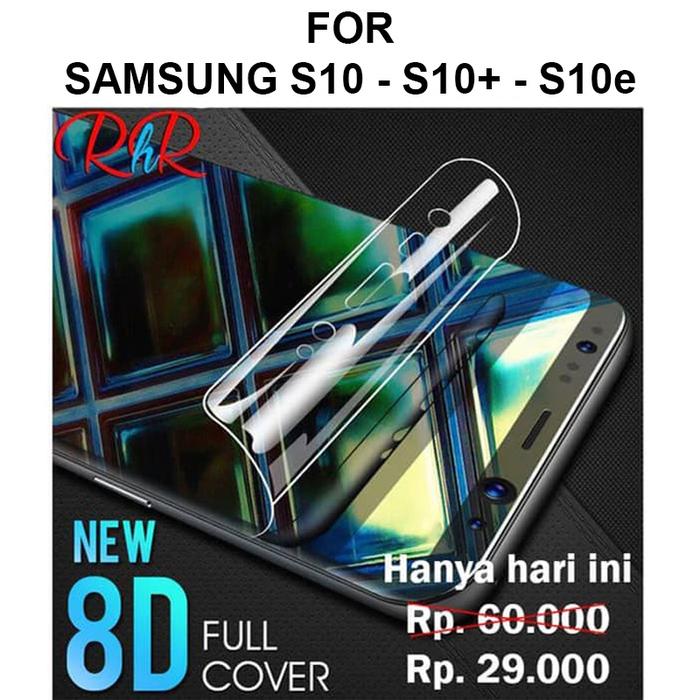 Gambar Hydrogel screen guard Samsung S10 - S10 Plus - S10e anti gores full - S10 dari Casing handphone murah undefined Tokopedia