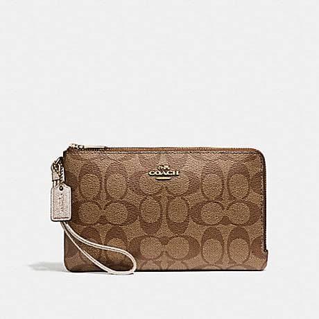 Jual COACH DOUBLE ZIP WALLET IN 