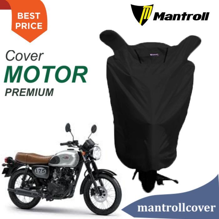Gambar Sarung motor KAWASAKI W175 kualitas premium / Mantroll original - Hitam dari Mantroll Cover undefined Tokopedia