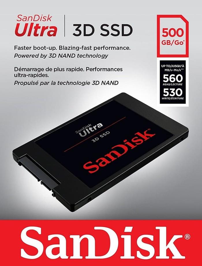 Gambar Sandisk SSD 3D Ultra 500gb 500GB sata 2.5 inch dari Ragam Hardisk undefined Tokopedia