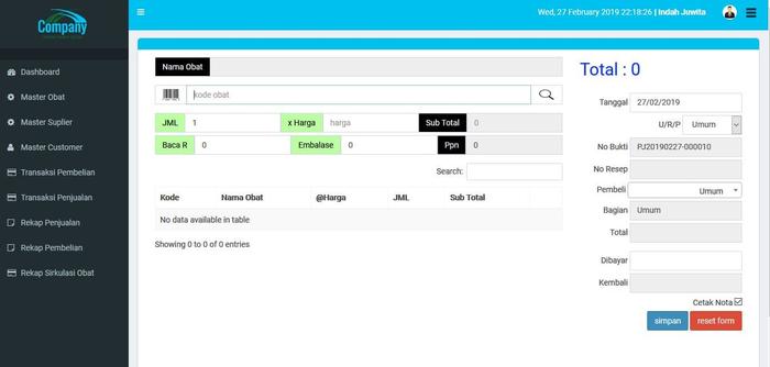Jual Aplikasi Kasir Penjualan Apotek Online Kota Yogyakarta Jagosoftware Tokopedia